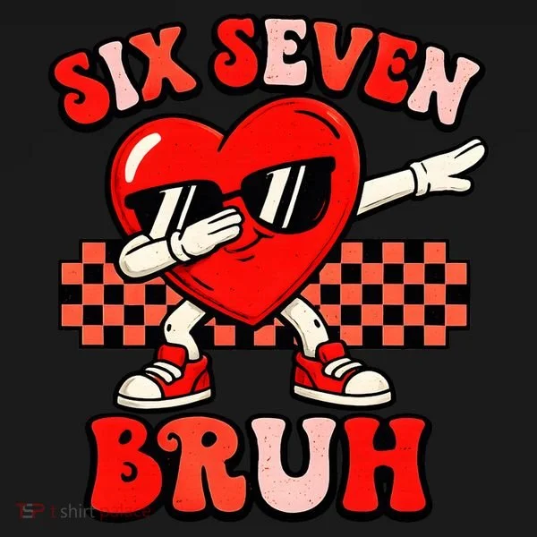 Six Seven 67 Meme Cool Valentine’s Day 6-7 T-Shirt
