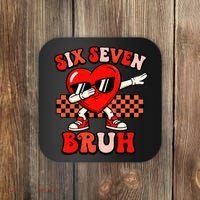 Six Seven 67 Meme Cool Valentine’s Day 6-7 Coaster thumb 0