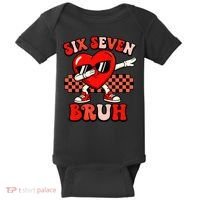 Six Seven 67 Meme Cool Valentine’s Day 6-7 Baby Bodysuit thumb 0