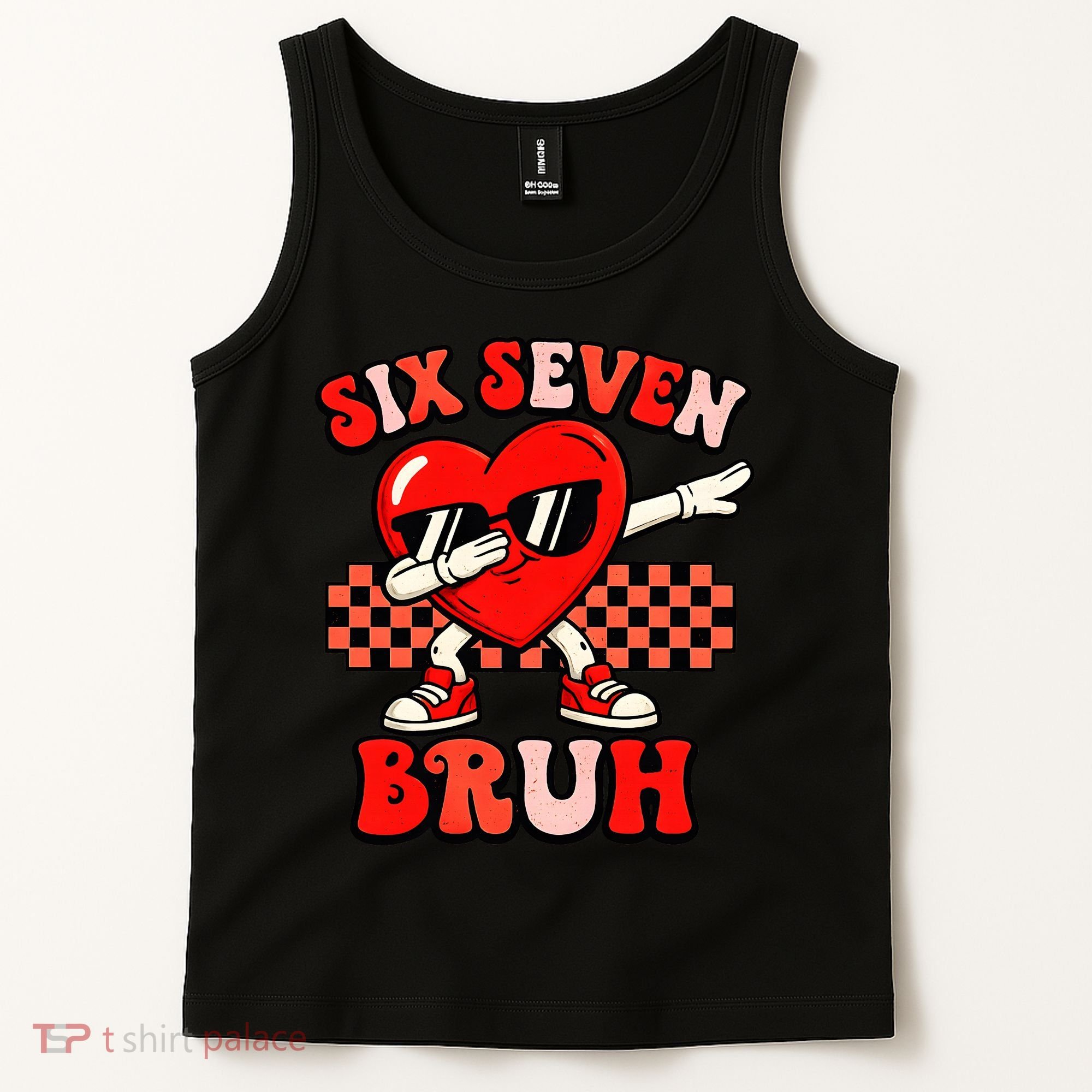 Six Seven 67 Meme Cool Valentine’s Day 6-7 Tank Top