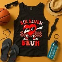 Six Seven 67 Meme Cool Valentine’s Day 6-7 Tank Top thumb 4