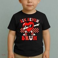 Six Seven 67 Meme Cool Valentine’s Day 6-7 Toddler T-Shirt thumb 2