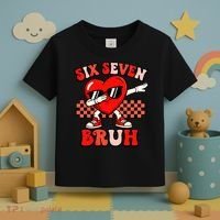 Six Seven 67 Meme Cool Valentine’s Day 6-7 Toddler T-Shirt thumb 3
