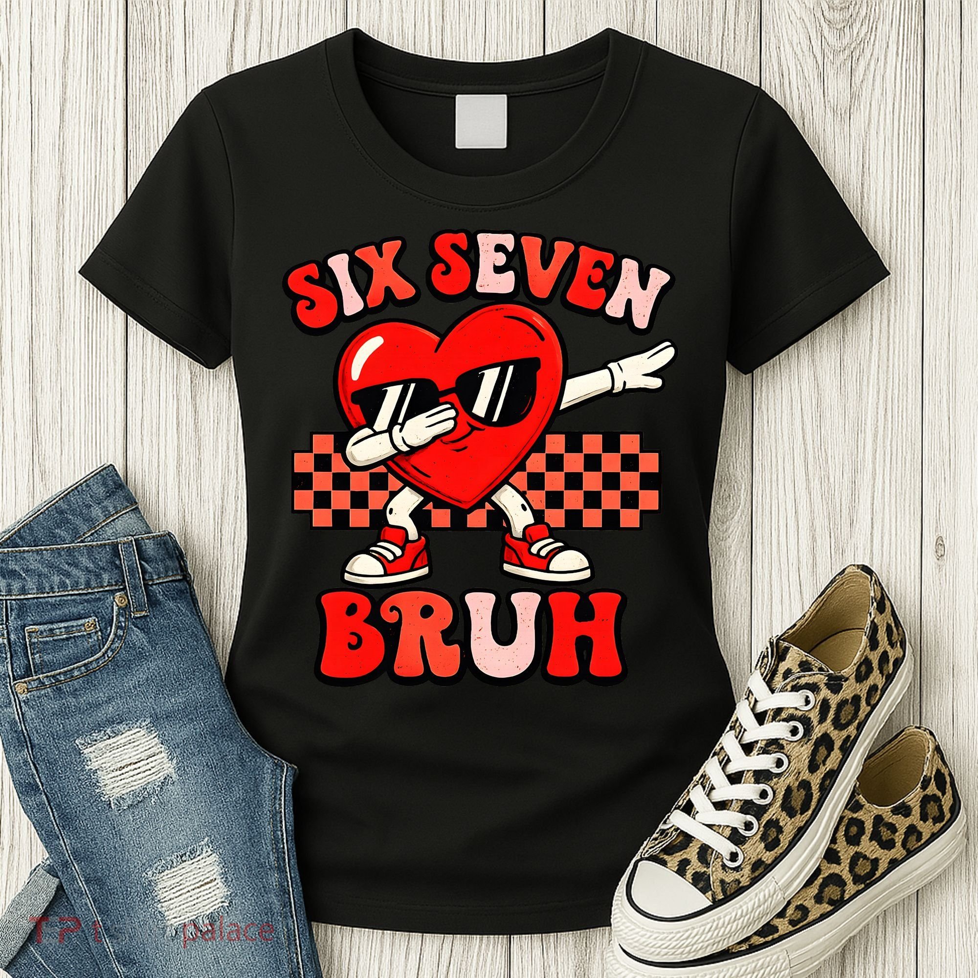 Six Seven 67 Meme Cool Valentine’s Day 6-7 Women's T-Shirt