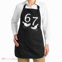 Six Seven 67 6-7 Kids 67 Meme Hands Funny Apron thumb 2