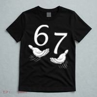 Six Seven 67 6-7 Kids 67 Meme Hands Funny T-Shirt thumb 5