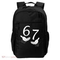 Six Seven 67 6-7 Kids 67 Meme Hands Funny Backpack thumb 0
