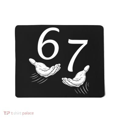 Six Seven 67 6-7 Kids 67 Meme Hands Funny Mousepad