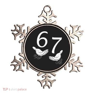 Six Seven 67 6-7 Kids 67 Meme Hands Funny Ornament