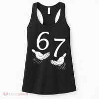 Six Seven 67 6-7 Kids 67 Meme Hands Funny Women's Tank Top thumb 0