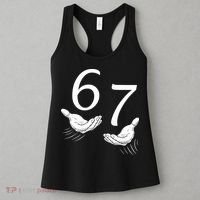 Six Seven 67 6-7 Kids 67 Meme Hands Funny Women's Tank Top thumb 3
