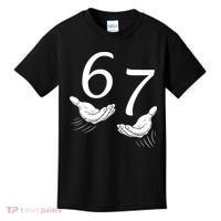 Six Seven 67 6-7 Kids 67 Meme Hands Funny Kids T-Shirt thumb 0