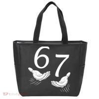 Six Seven 67 6-7 Kids 67 Meme Hands Funny Tote Bag thumb 0