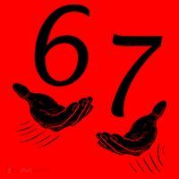 Six Seven 67 6-7 Kids 67 Meme Hands Funny Santa Hat thumb 1