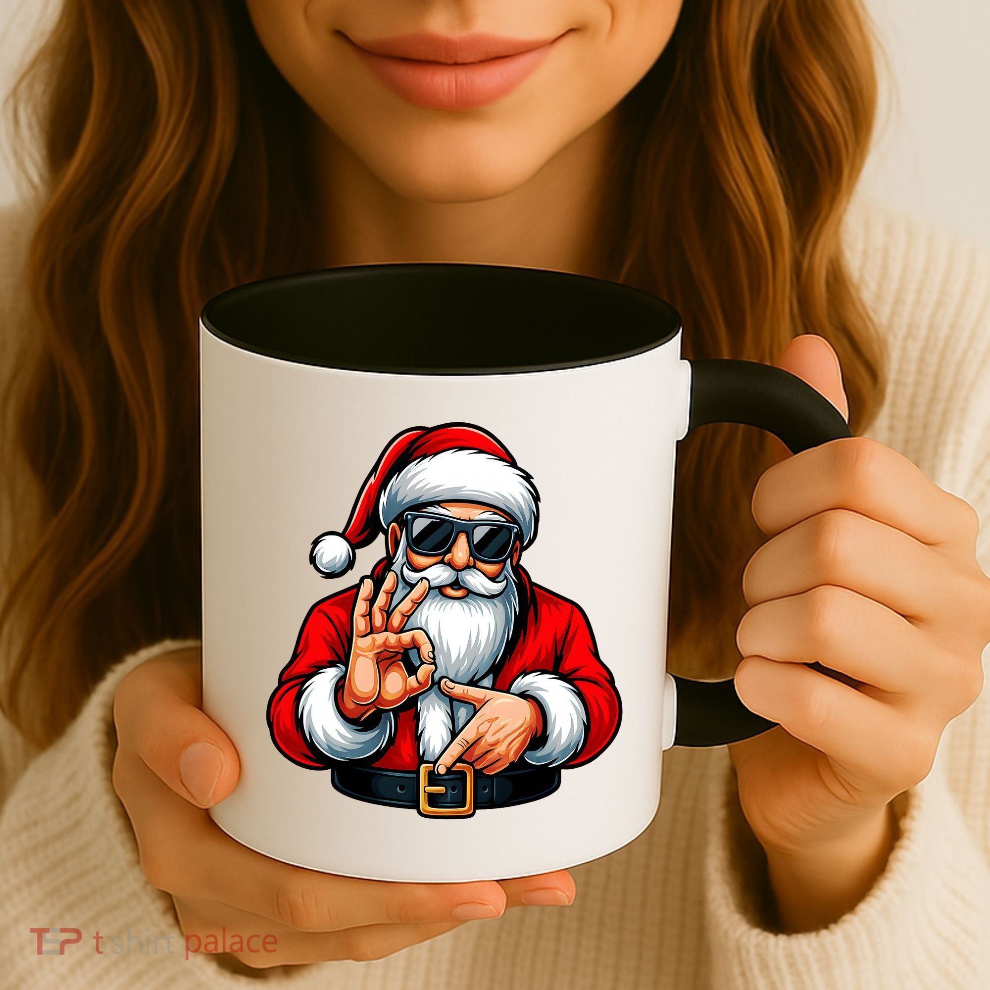 Six Seven 6 7 Meme Santa Christmas Coffee Mug