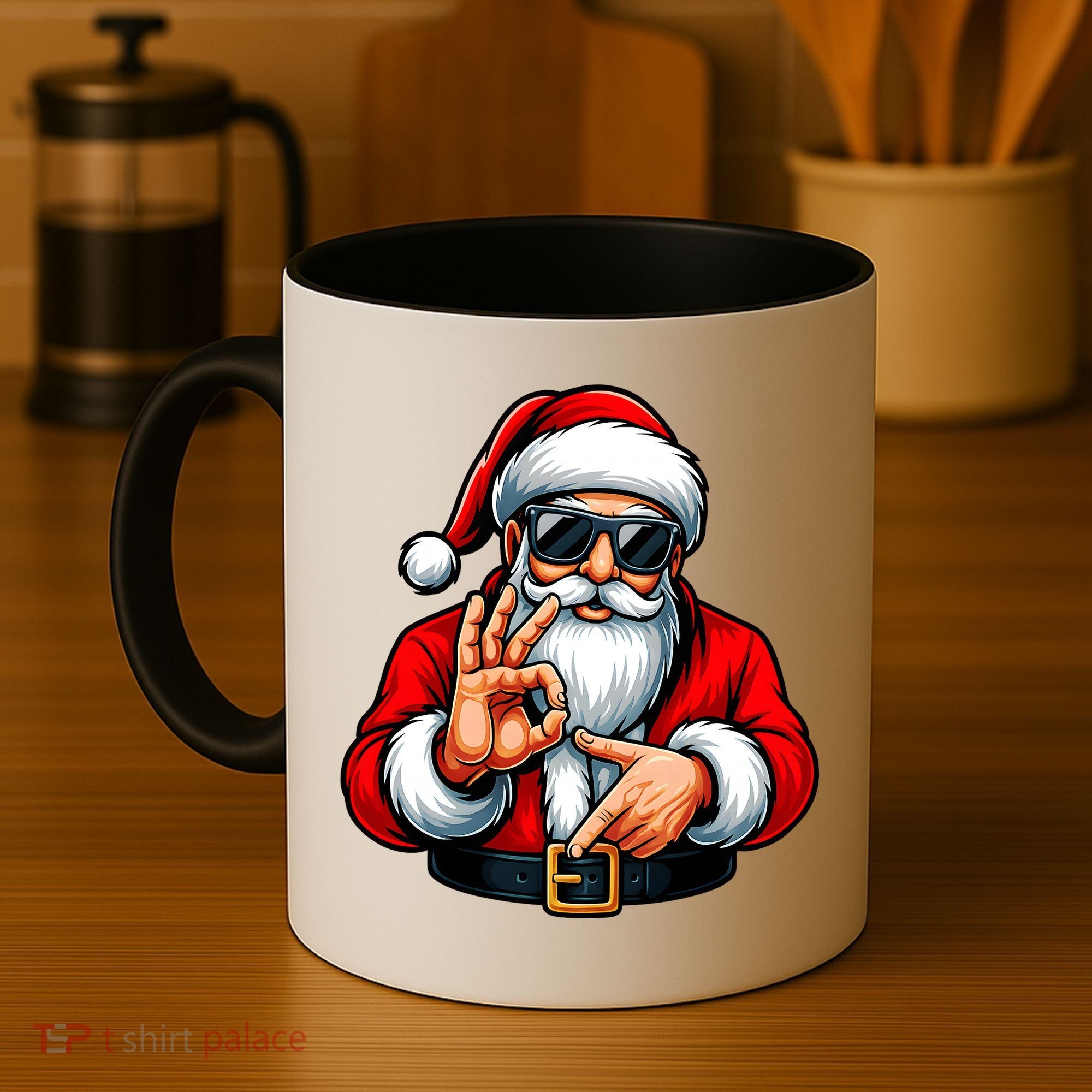 Six Seven 6 7 Meme Santa Christmas Coffee Mug