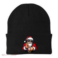 Six Seven 6 7 Meme Santa Christmas Beanie thumb 0