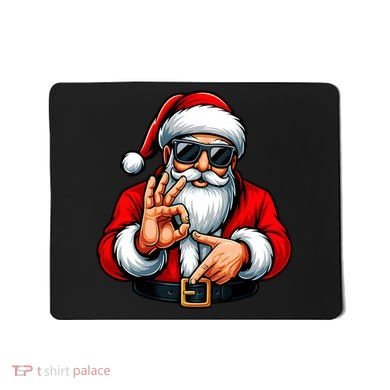 Six Seven 6 7 Meme Santa Christmas Mousepad