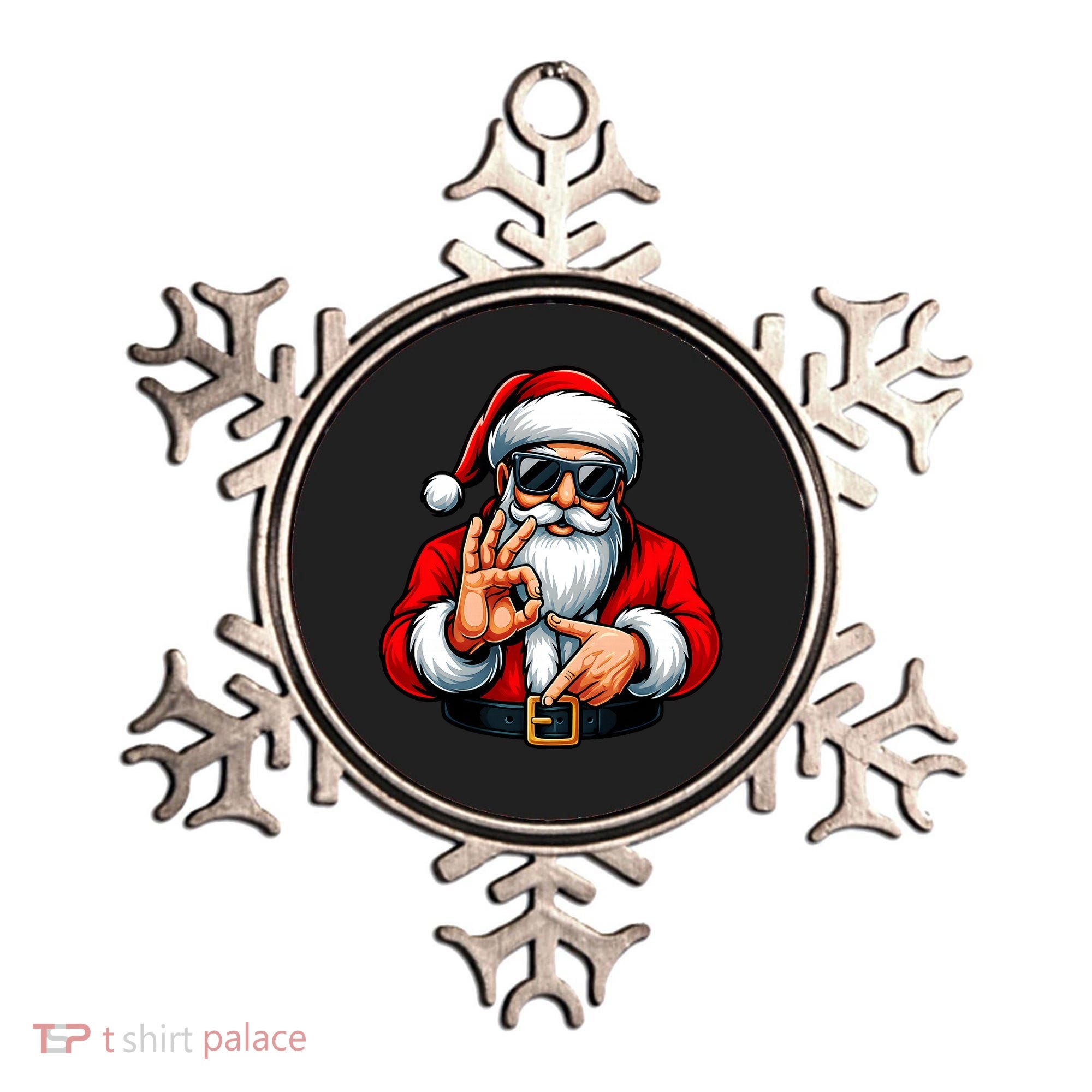Six Seven 6 7 Meme Santa Christmas Ornament