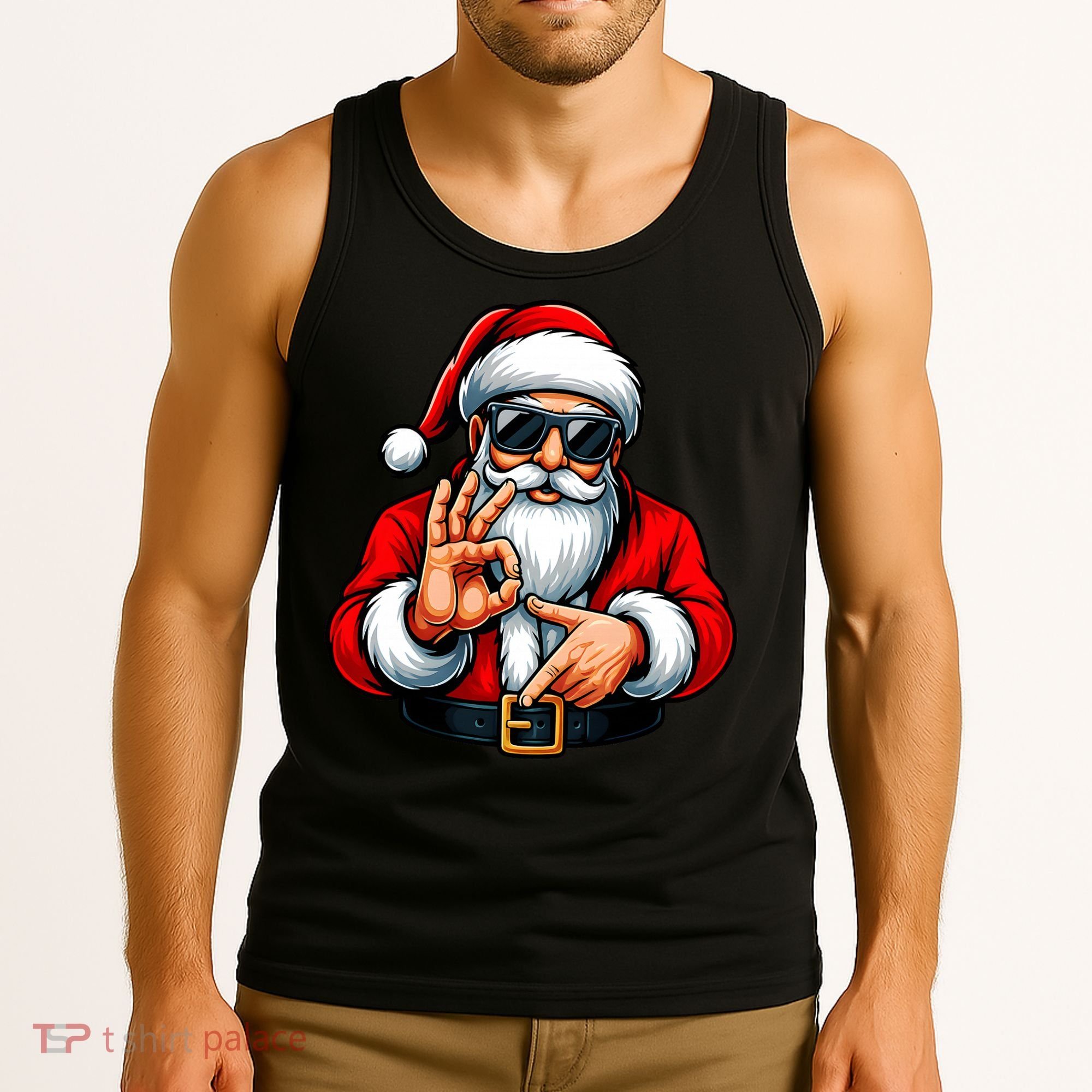 Six Seven 6 7 Meme Santa Christmas Tank Top