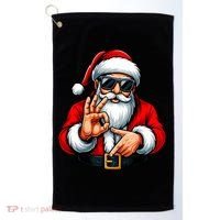 Six Seven 6 7 Meme Santa Christmas Golf Towel thumb 0