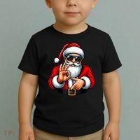 Six Seven 6 7 Meme Santa Christmas Toddler T-Shirt thumb 2