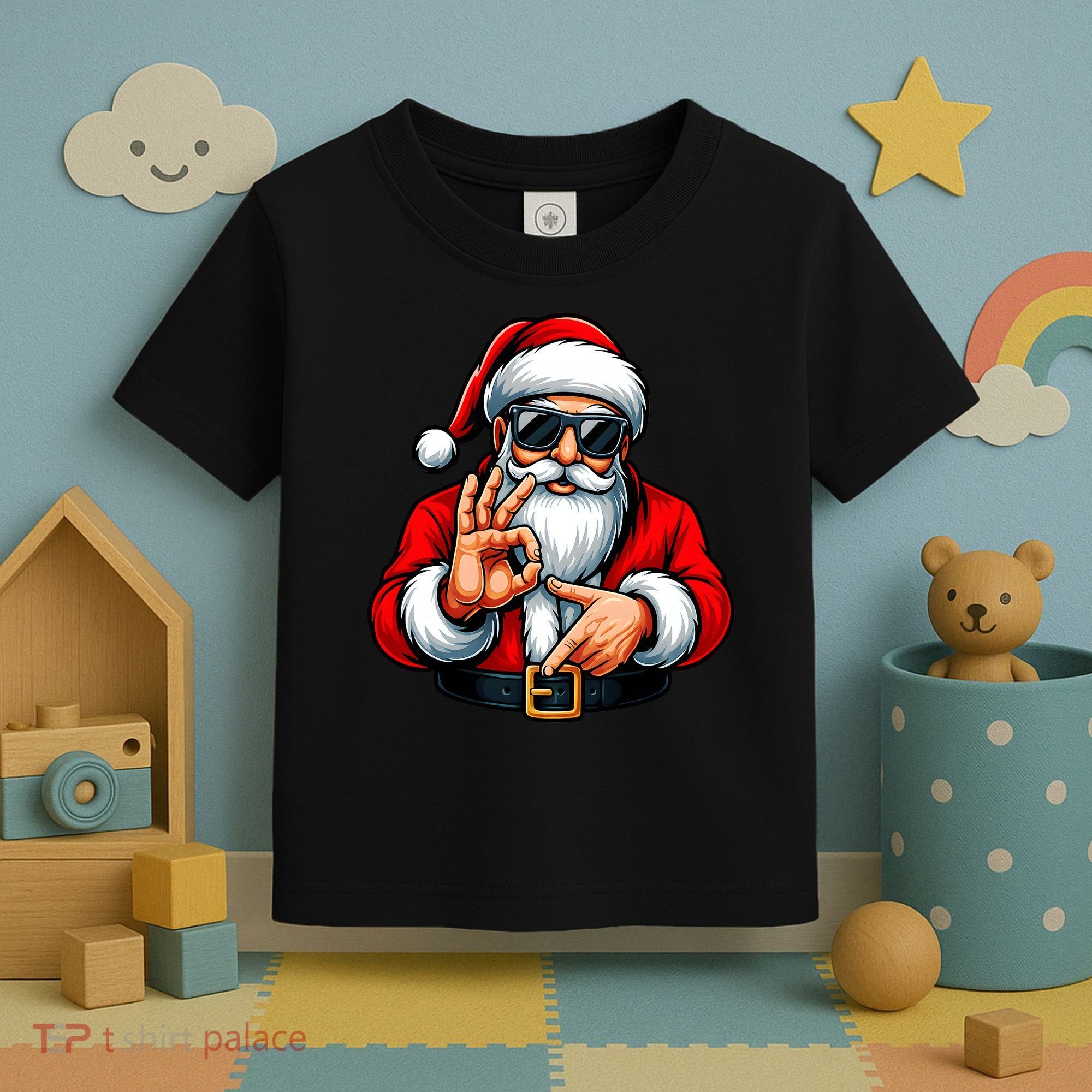 Six Seven 6 7 Meme Santa Christmas Toddler T-Shirt