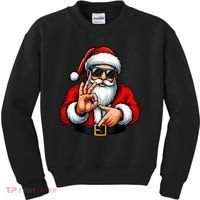 Six Seven 6 7 Meme Santa Christmas Kids Sweatshirt thumb 0