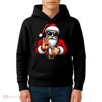 Six Seven 6 7 Meme Santa Christmas Kids Hoodie thumb 4