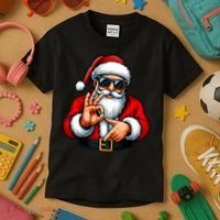 Six Seven 6 7 Meme Santa Christmas Kids T-Shirt thumb 3