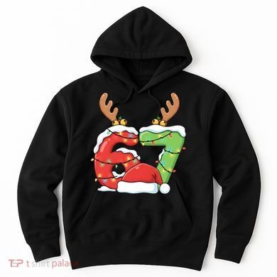 Six Seven 67 Funny Teacher Christmas Hoodie
