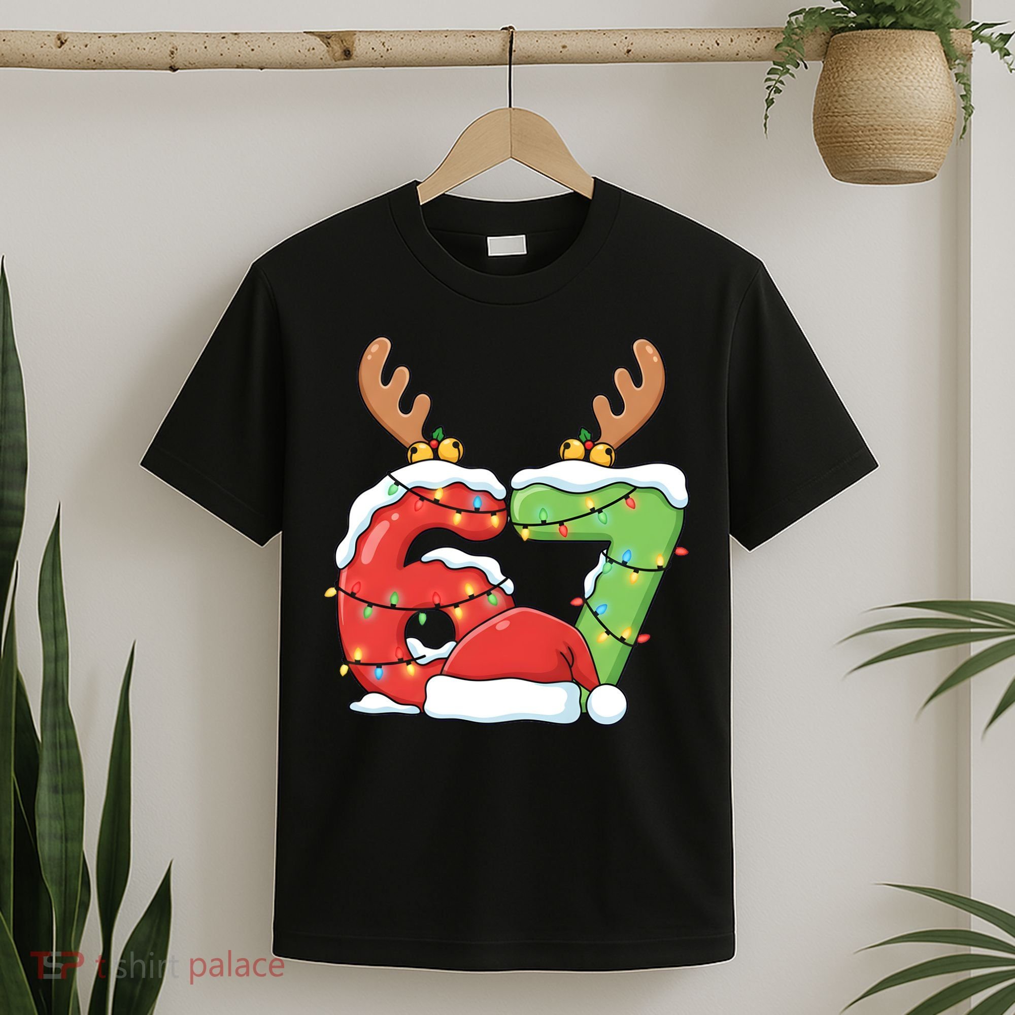 Six Seven 67 Funny Teacher Christmas T-Shirt