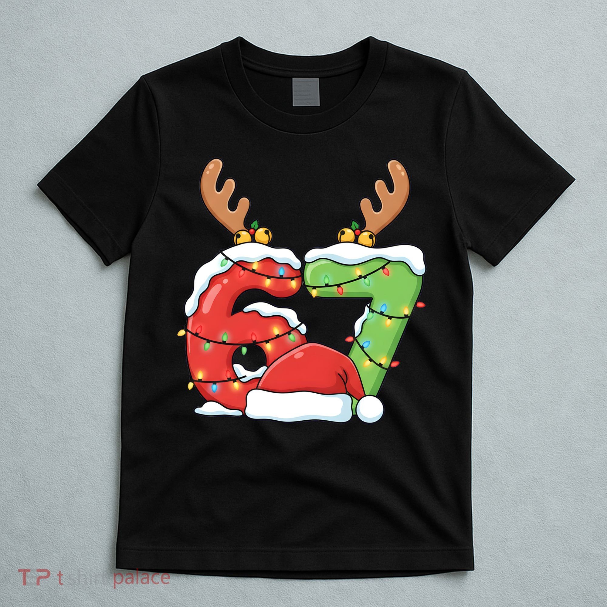 Six Seven 67 Funny Teacher Christmas T-Shirt