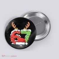 Six Seven 67 Funny Teacher Christmas Button thumb 0