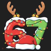 Six Seven 67 Funny Teacher Christmas Beanie thumb 2
