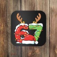 Six Seven 67 Funny Teacher Christmas Coaster thumb 0