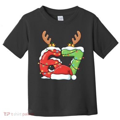 Six Seven 67 Funny Teacher Christmas Toddler T-Shirt