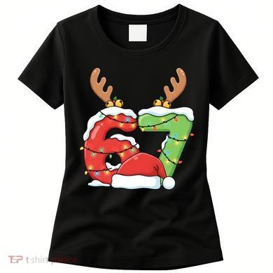 Six Seven 67 Funny Teacher Christmas Women's T-Shirt