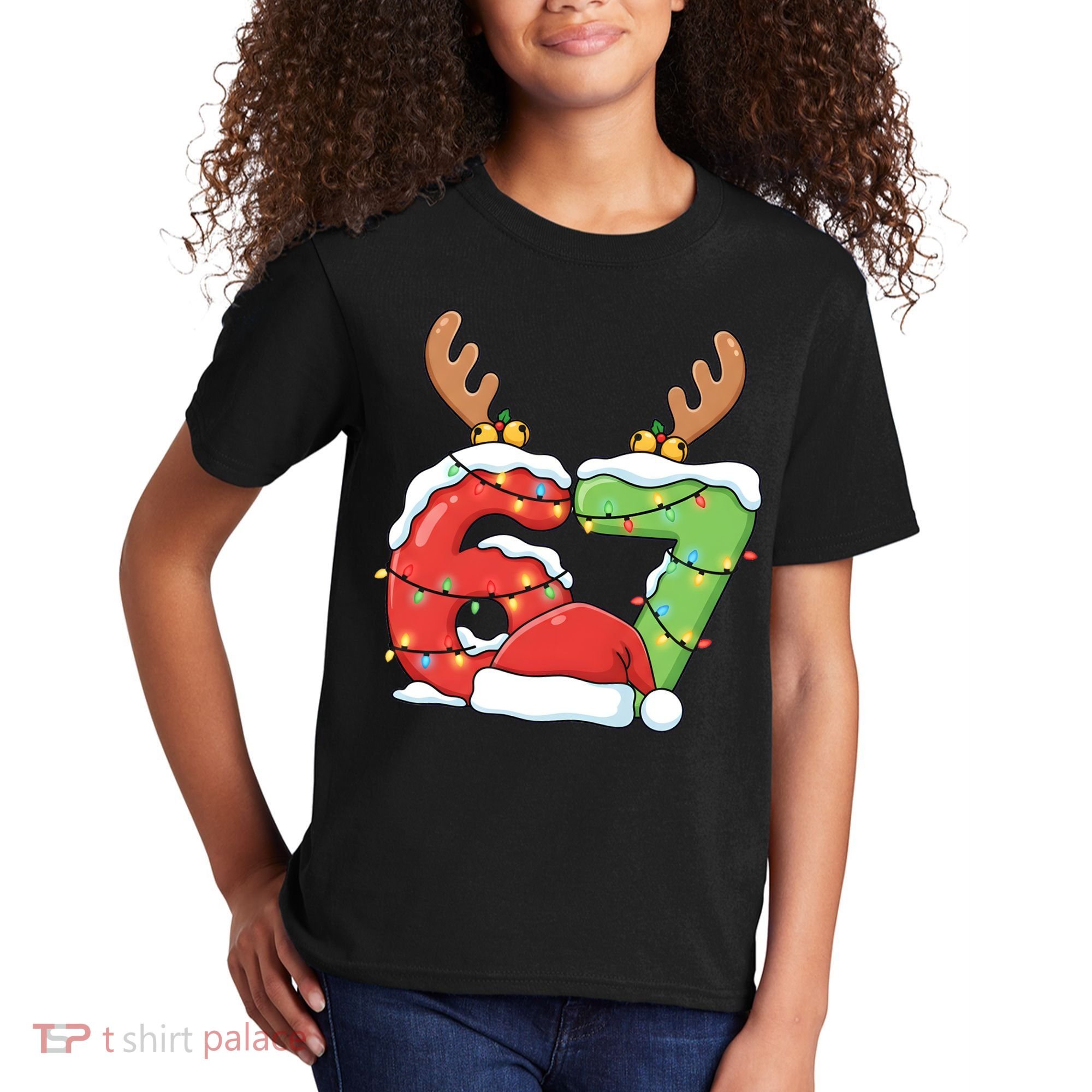 Six Seven 67 Funny Teacher Christmas Kids T-Shirt