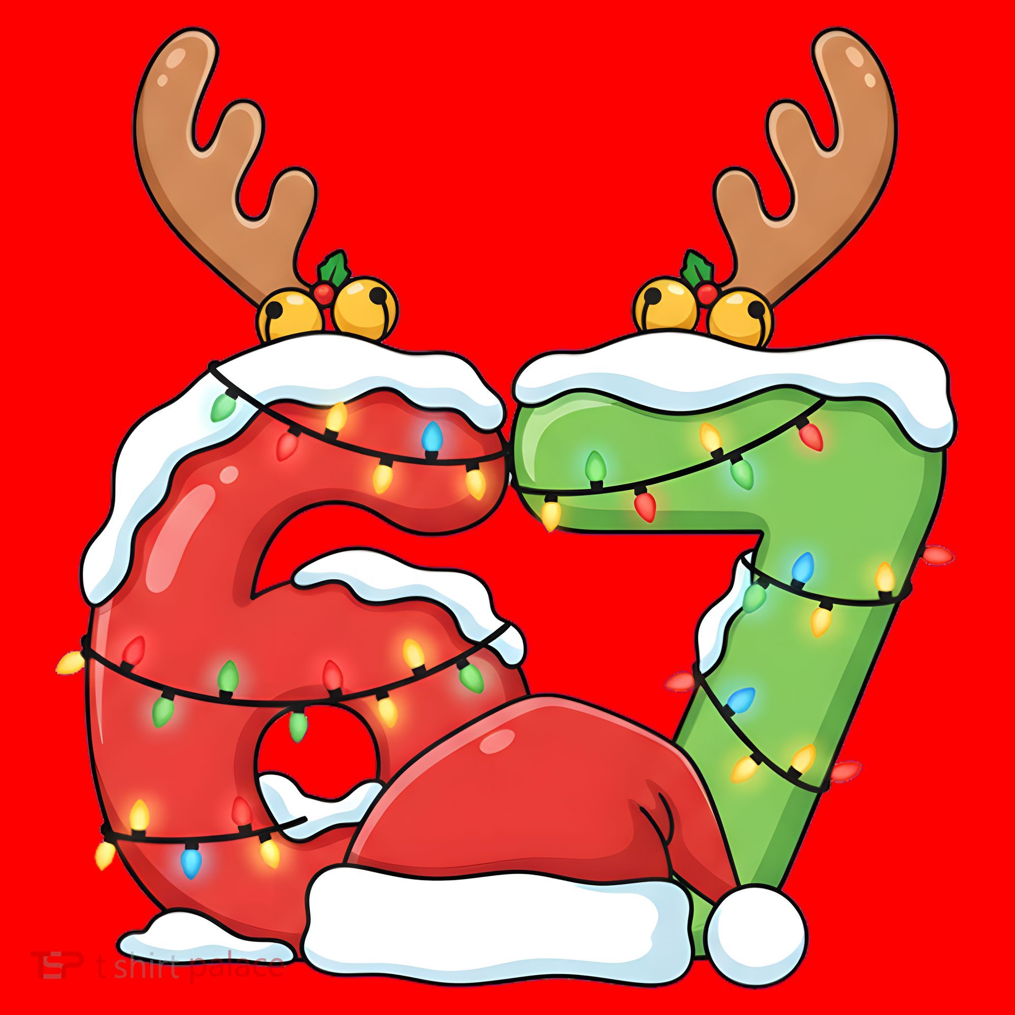 Six Seven 67 Funny Teacher Christmas Santa Hat