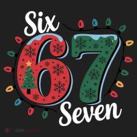 Six Seven 67 6-7 Christmas Lights Xmas Meme Women's Sweatshirt thumb 2