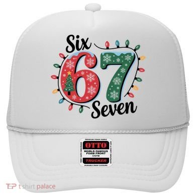 Six Seven 67 6-7 Christmas Lights Xmas Meme Hat
