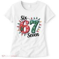 Six Seven 67 6-7 Christmas Lights Xmas Meme Women's T-Shirt thumb 0