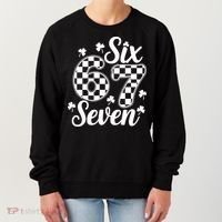 Six Seven 67 St. Patrick's Day Irish Clover 6-7 Meme Women's Sweatshirt thumb 0