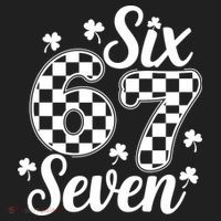 Six Seven 67 St. Patrick's Day Irish Clover 6-7 Meme Women's Sweatshirt thumb 2