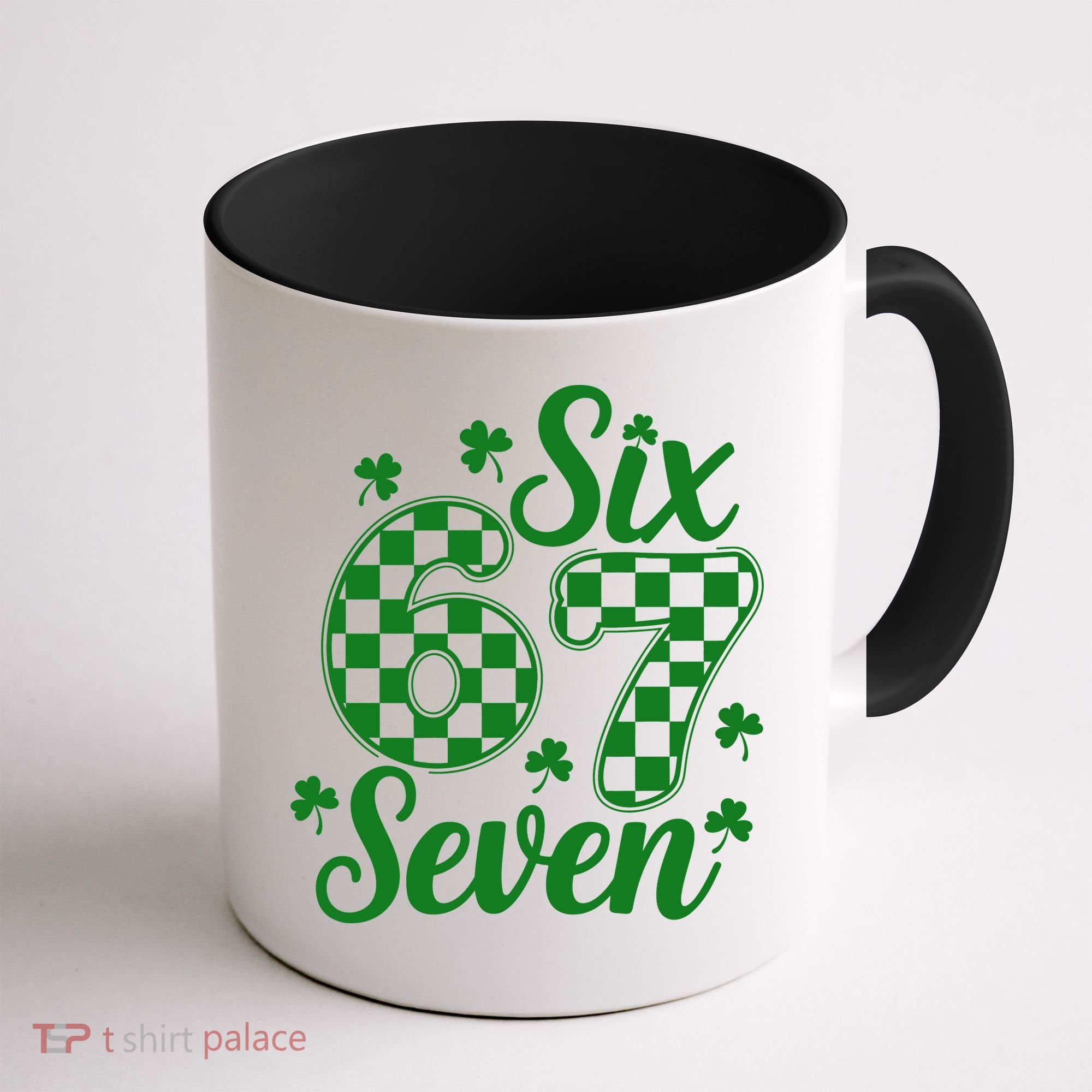 Six Seven 67 St. Patrick's Day Irish Clover 6-7 Meme Coffee Mug