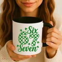 Six Seven 67 St. Patrick's Day Irish Clover 6-7 Meme Coffee Mug thumb 3