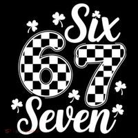 Six Seven 67 St. Patrick's Day Irish Clover 6-7 Meme Women's Hoodie thumb 2