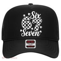 Six Seven 67 St. Patrick's Day Irish Clover 6-7 Meme Hat thumb 0