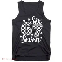 Six Seven 67 St. Patrick's Day Irish Clover 6-7 Meme Tank Top thumb 0